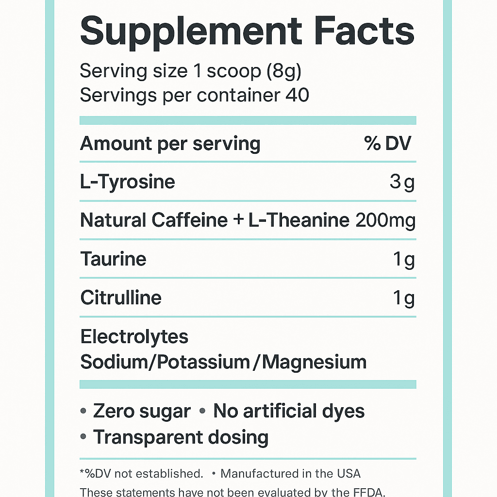 Supplement facts